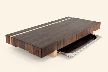 CURO Snijplank met open RVS tray
